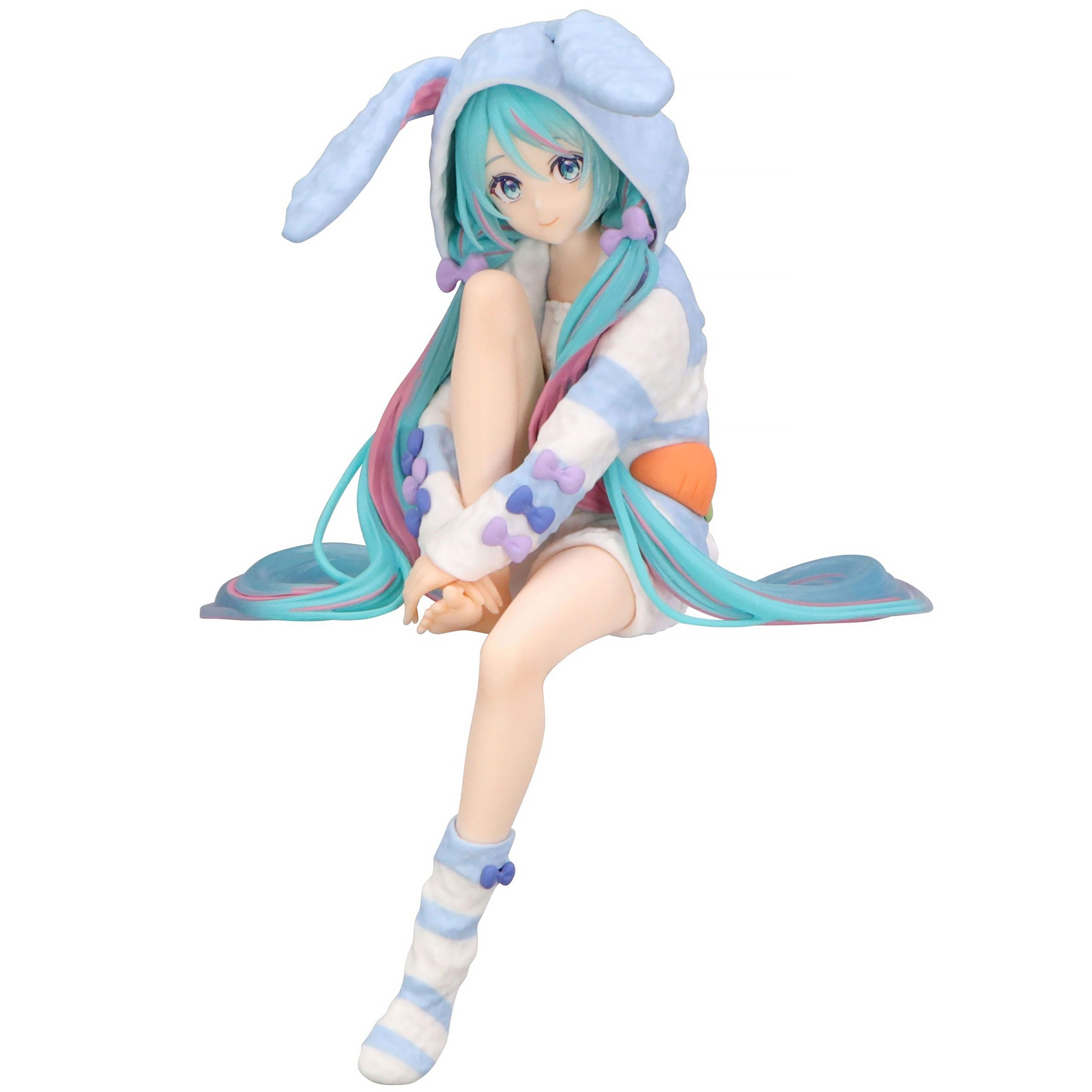 Figurine Vocaloid - Hatsune Miku Rabbit Ear Hood Pajama Blue Noodle Stopper