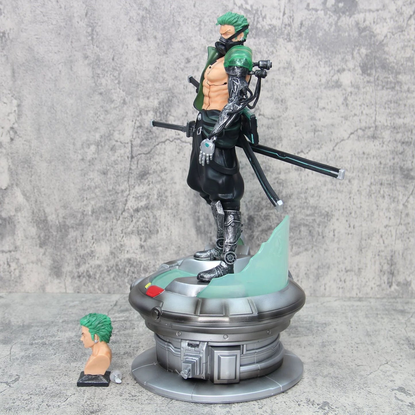 led figurine zoro one piece meca