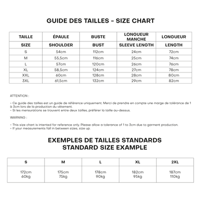 Guide de discount taille t shirt