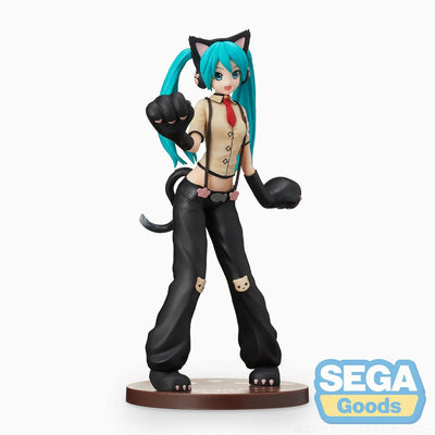 Hatsune Miku figurine kitty cat project diva