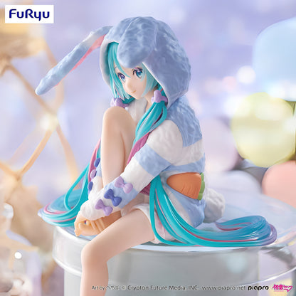 Figurine Vocaloid - Hatsune Miku Rabbit Ear Hood Pajama Blue Noodle Stopper
