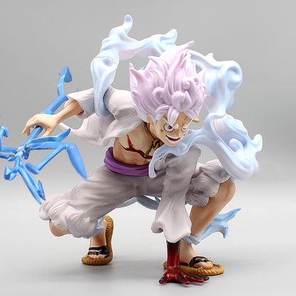 Figura di One Piece - Rufy Gear 5 Dio del sole Nika