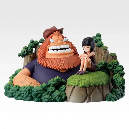 Figurine One Piece - Jaguar D. Saul & Robin Ichiban Kuji Dramatic Memories Revible Moment Last One