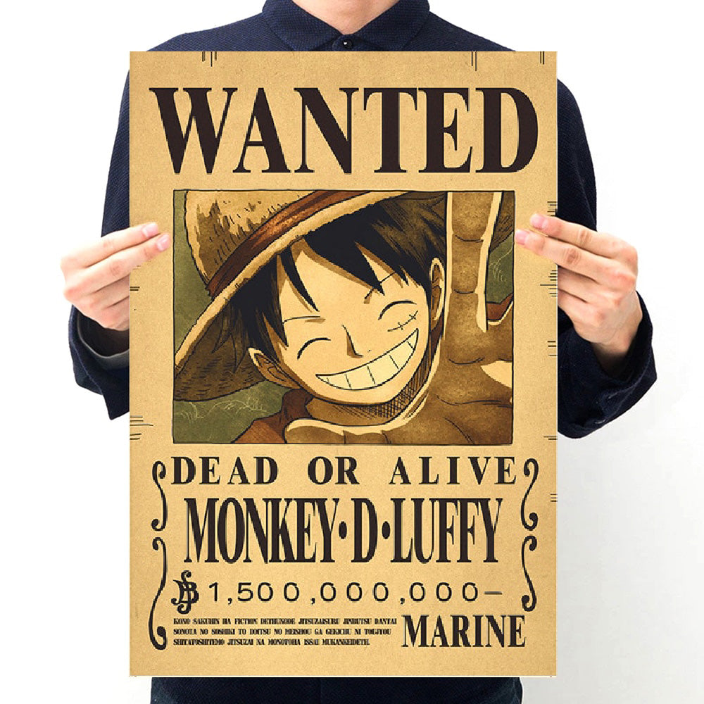 One Piece Anime Wanted Posters (BUY ANY 5 GET ANY 5 FREE) (ADD 10 TO CART)
