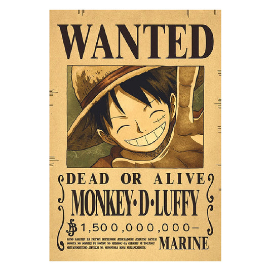 affiche_wanted_luffy