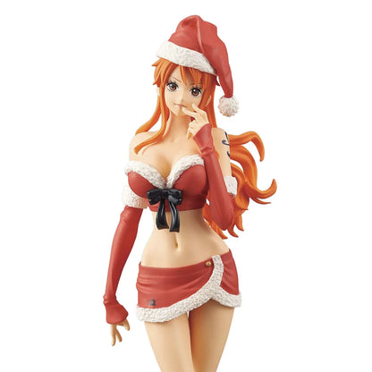 Figurine One Piece - Nami Glitter&Glamours Christmas Style Red Ver.