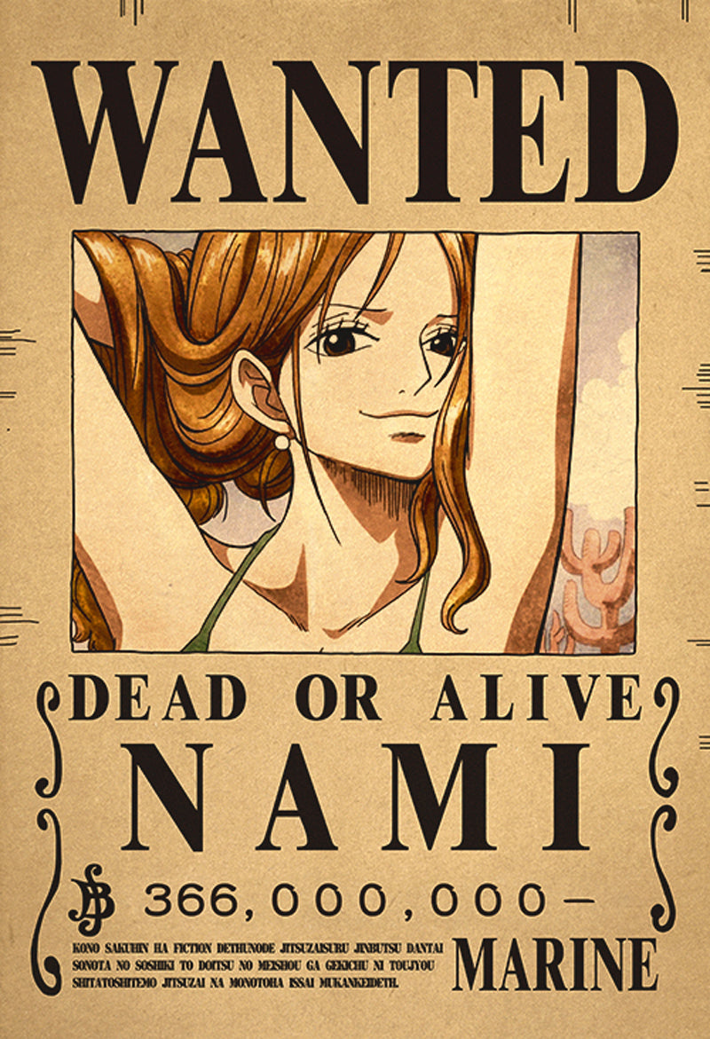 Affiche One Piece Wanted - Nami