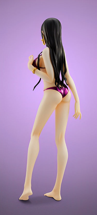 One Piece Boa Hancock purple swimsuite portrait of pirates