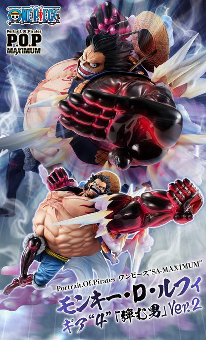 Figurine One Piece - Luffy Gear 4 "Boundman" P.O.P SA-MAXIMUM Megahouse Ver. 2