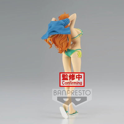 One Piece Nami girls on vacation green bikini
