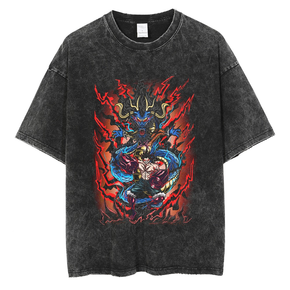 luffy_ kaido t shirt one piece