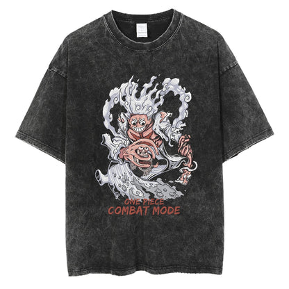 One Piece Oversize T-Shirt - Luffy Gear 5 Combat Mode