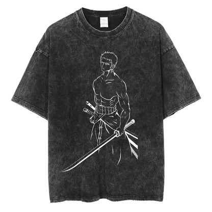 zoro t shirt washed