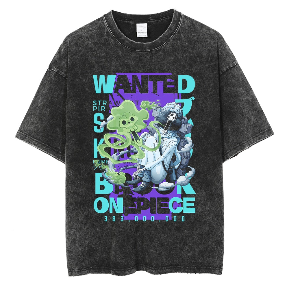 One Piece T-Shirt - Brook Soul King Wanted | Gear5World