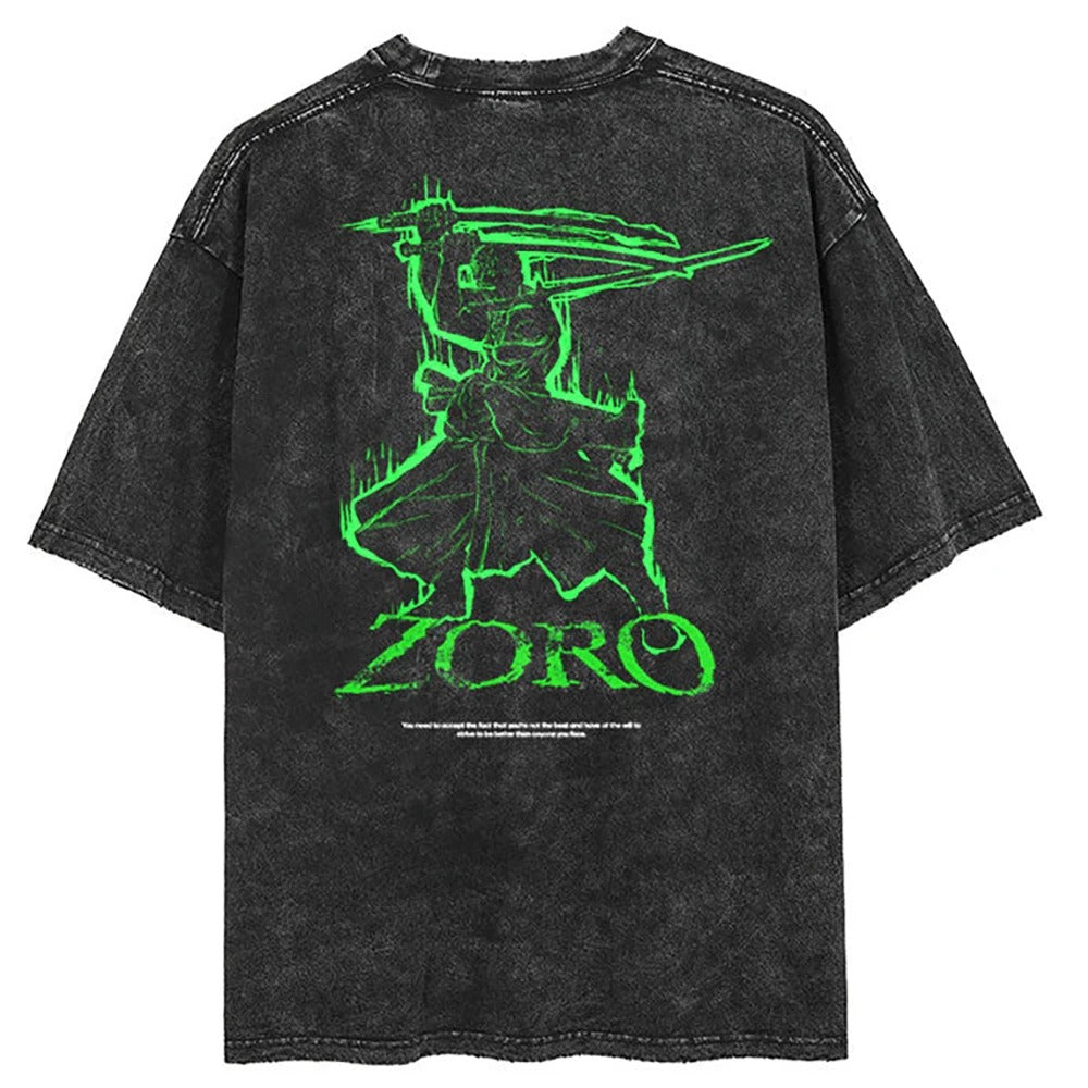 shirt zoro black haut 