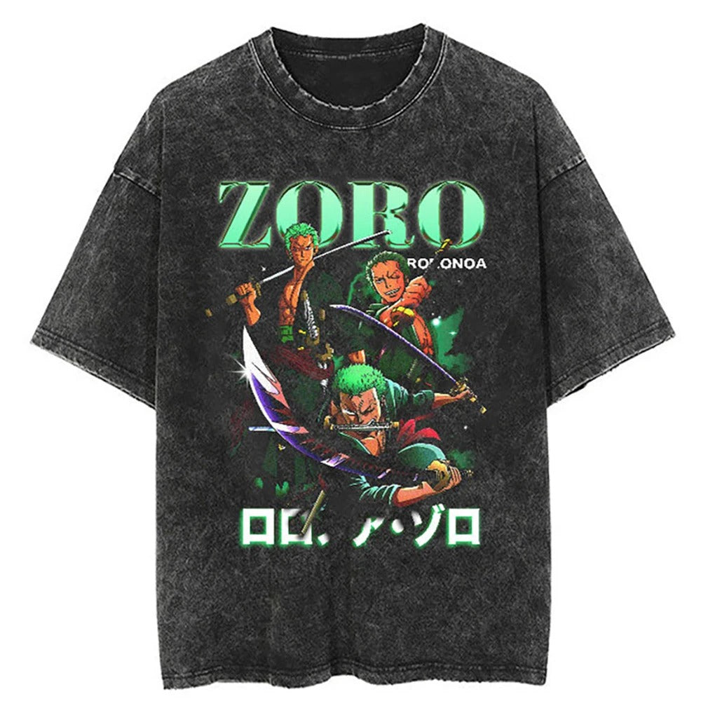 t shirt zoro black