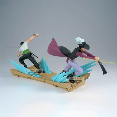 Zoro vs Mihawk senkozekkei One Piece