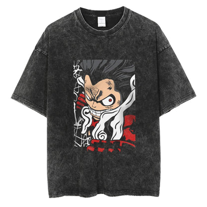 One Piece Oversize T-Shirt - Luffy Gear 4 Snakeman