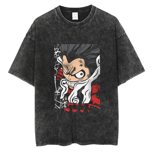 One Piece Oversize T-Shirt - Luffy Gear 4 Snakeman