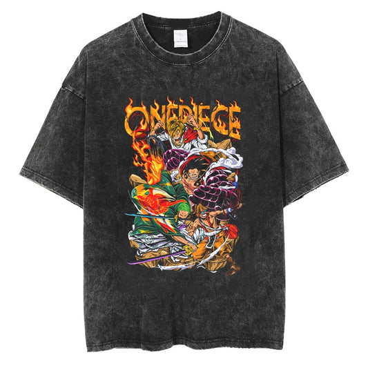 T-Shirt One Piece Oversize - Quatuor Légendaire