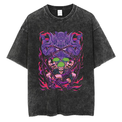 T-shirt oversize in un unico pezzo - Zoro Ashura